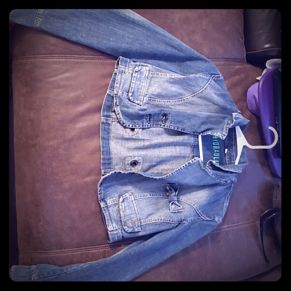 Hydraulic denim jacket